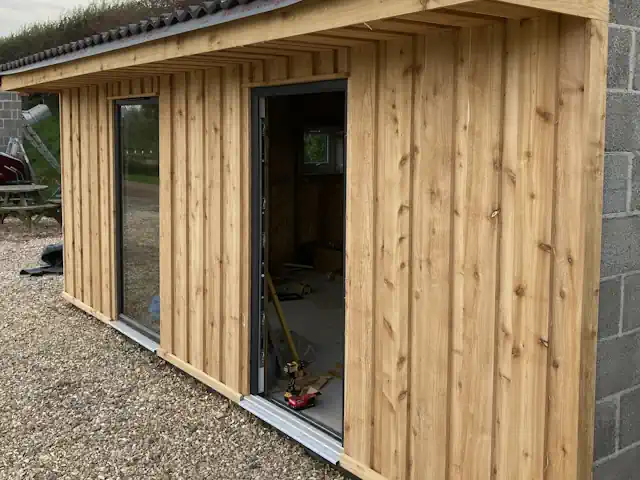 R. Malton Ltd Board on Board Out Building 192 British Cedar Board on Board Cladding