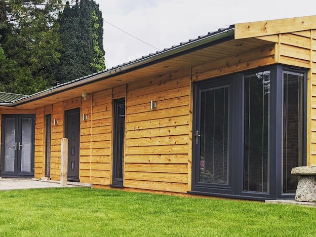 Feather Edge Building by Imperium Garden Rooms Limited using Co2Timber British Cedar 183 Feather Edge Cladding By Co2 Timber Outdoor Garden Building